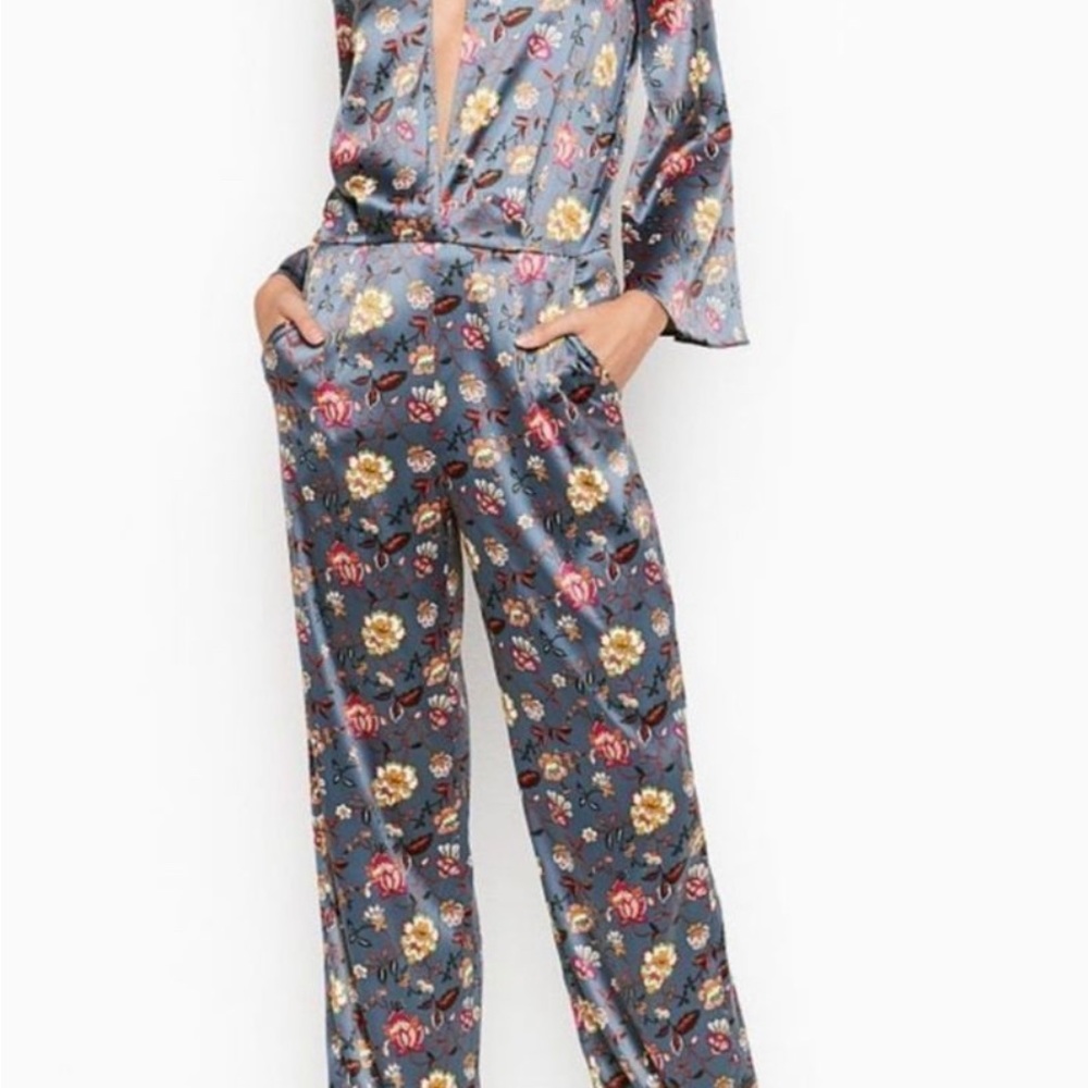 Victoria Secret Satin Jumpsuit Size Medium